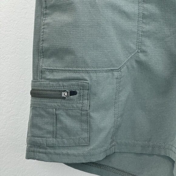 Kuhl Womens Outdoor Hiking Shorts Size 6 Green Low Rise Pockets Drawstring - Picture 4 of 12